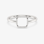 Złoty pierścionek z brylantami od Venetia Jewels z eleganckim akcentem i minimalistycznym designem
