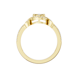 Złoty pierścionek z brylantami od Venetia Jewels, elegancki design perfekcyjny na każdą okazję