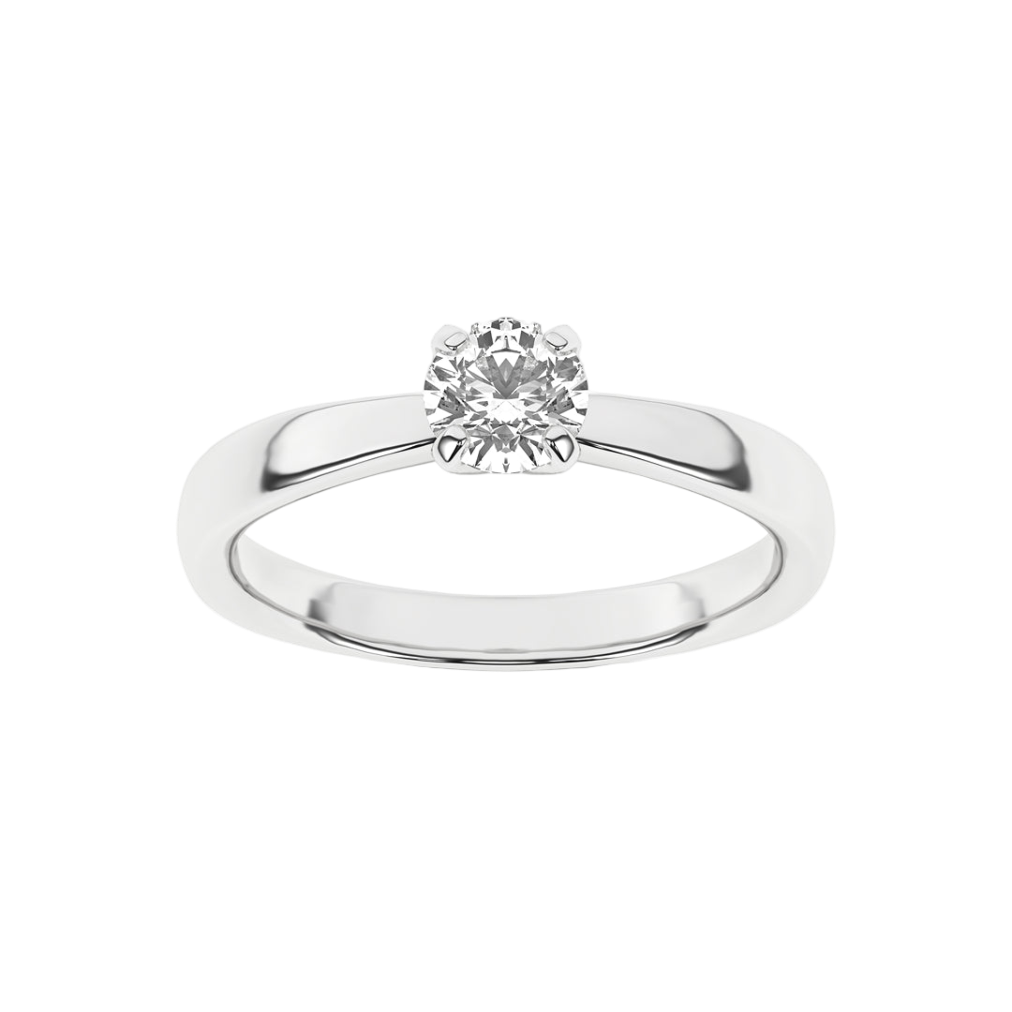 Złoty pierścionek zaręczynowy z brylantem od Venetia Jewels z minimalistycznym designem