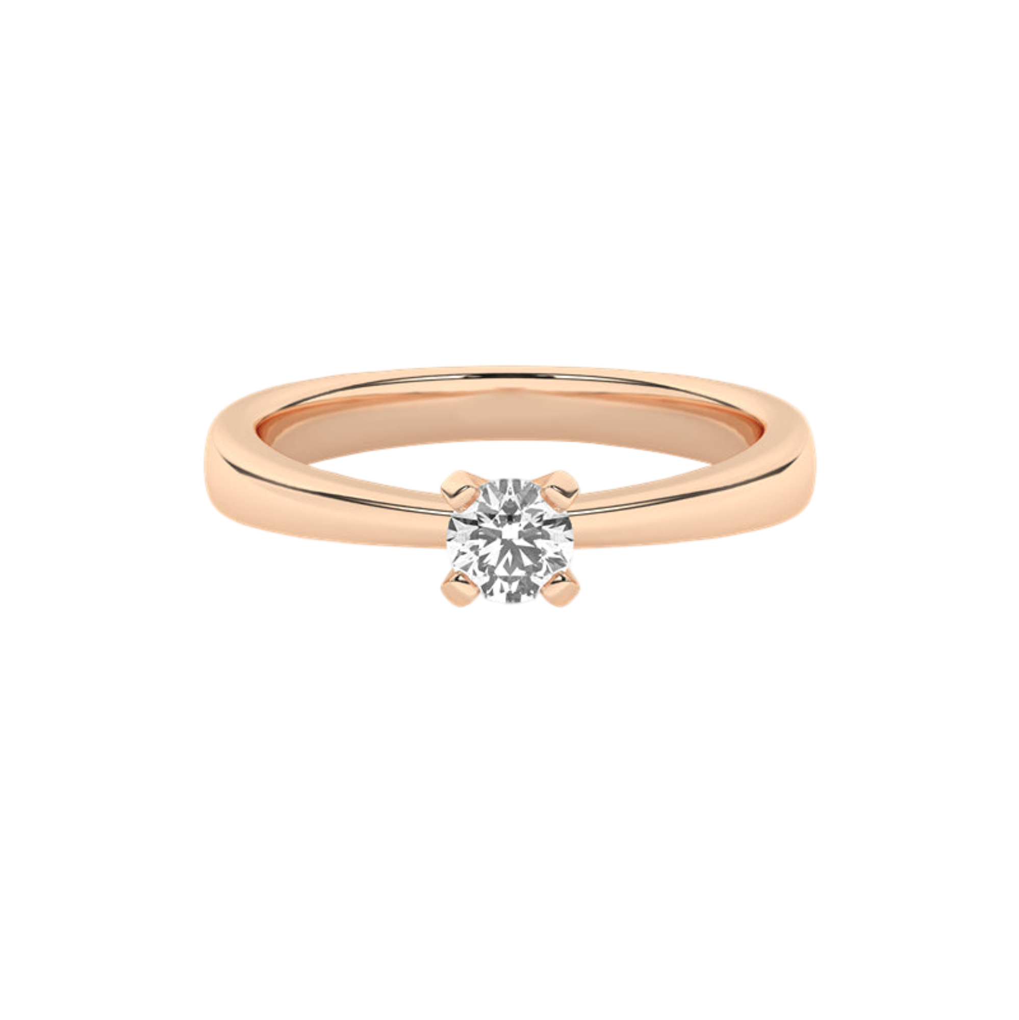 Złoty pierścionek zaręczynowy z brylantem od Venetia Jewels w eleganckim designie