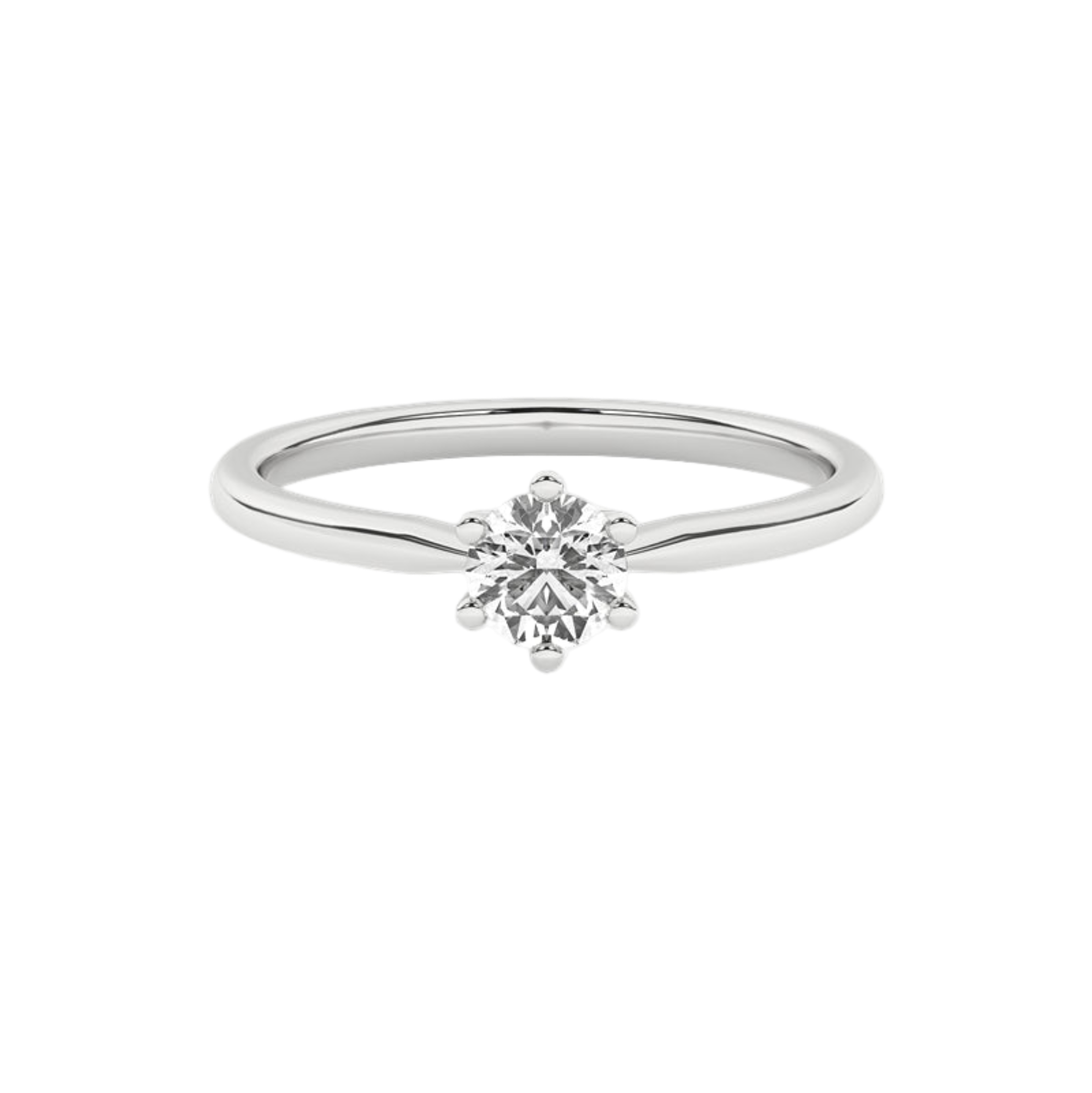 Złoty pierścionek zaręczynowy z brylantem od Venetia Jewels, elegancki i klasyczny design