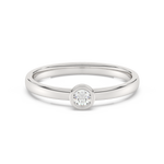 Złoty pierścionek zaręczynowy z brylantem od Venetia Jewels, minimalistyczny design i elegancki blask