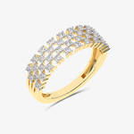 Złoty sygnet z brylantami od Venetia Jewels, elegancki pierścionek z zachwycającym blaskiem