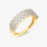 Złoty sygnet z brylantami od Venetia Jewels, elegancki pierścionek z zachwycającym blaskiem