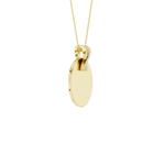 Złoty wisiorek z brylantem na złotej łańcuszku, elegancka biżuteria od Venetia Jewels