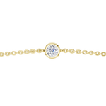 Elegancka złota bransoletka z brylantem od Venetia Jewels, idealna na specjalne okazje