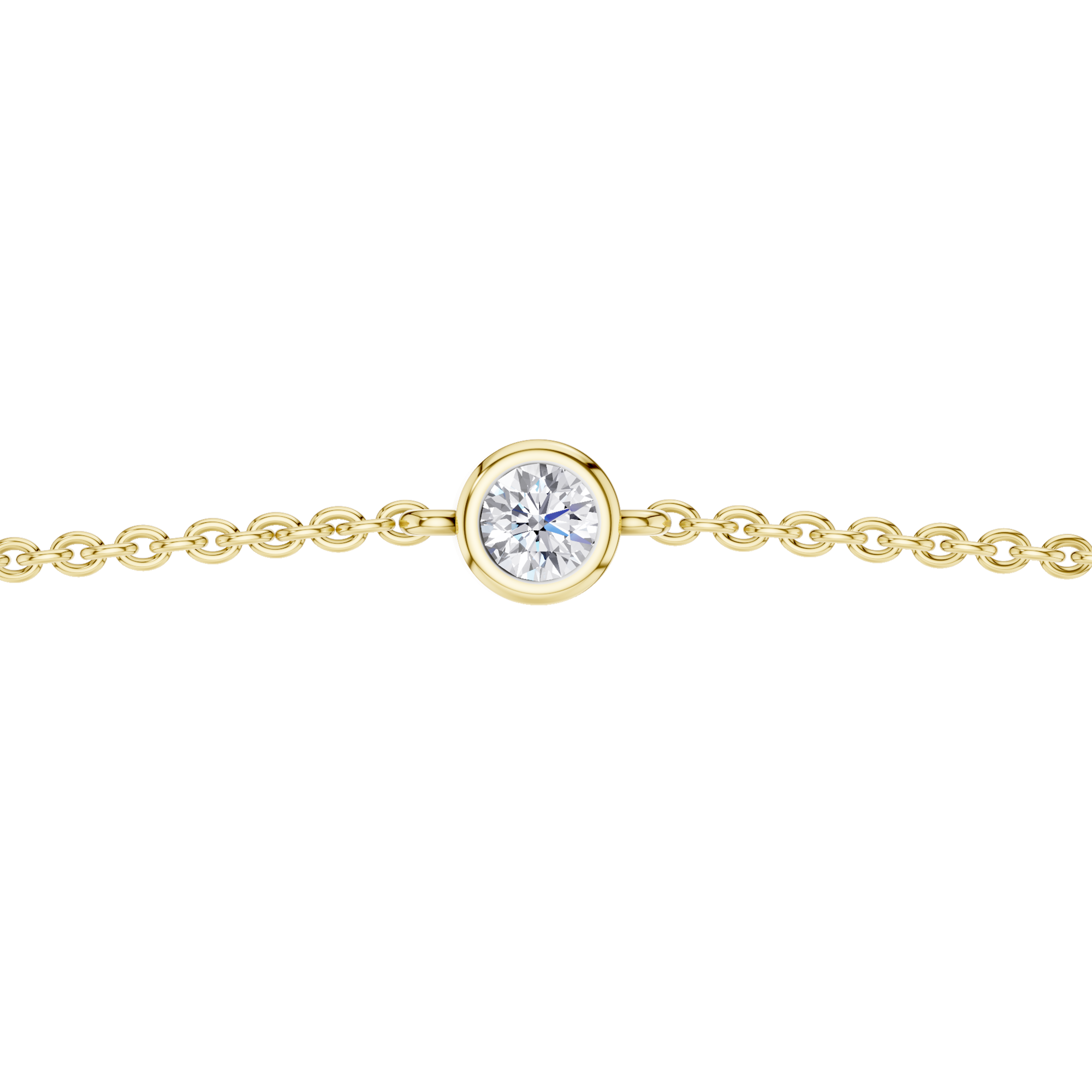 Elegancka złota bransoletka z brylantem od Venetia Jewels, idealna na specjalne okazje