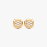 Okrągłe Kolczyki z Brylantami żółty - Venetia Jewels - 14K złoto z brylantami