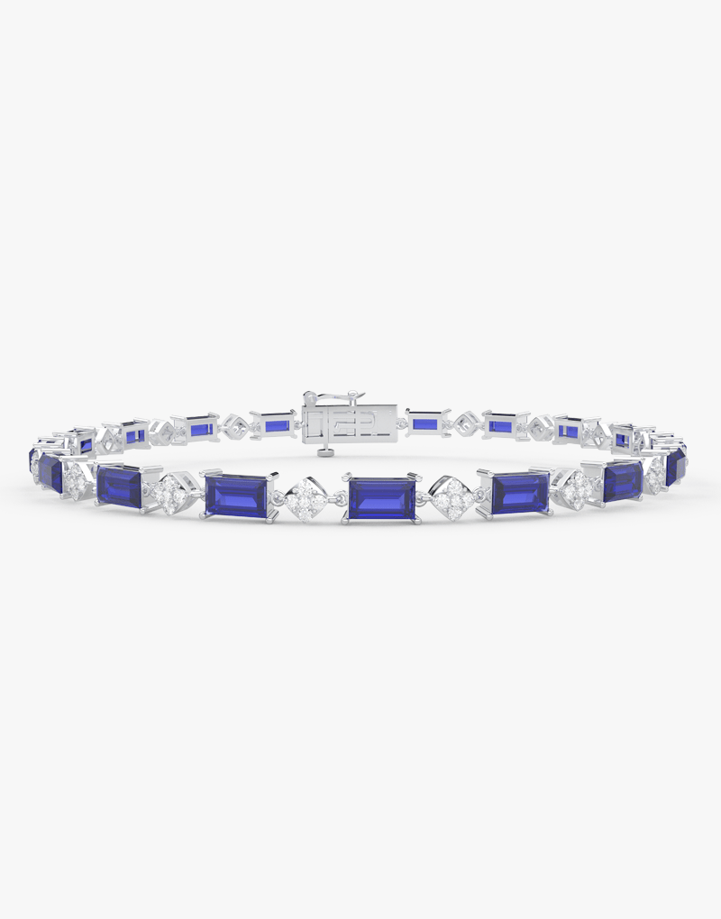 Bransoletka z szafirem i brylantami od Venetia Jewels, elegancka biżuteria na specjalne okazje