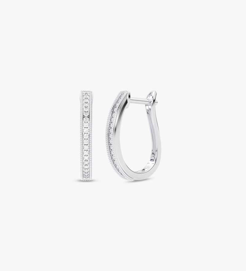 Eleganckie kolczyki z brylantami od Venetia Jewels w kształcie prostokątnych wstawek